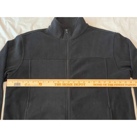 Bass Pro Shops Men's Full Zip Fleece Drawstring Waist Black Size L - Picture 3 of 5